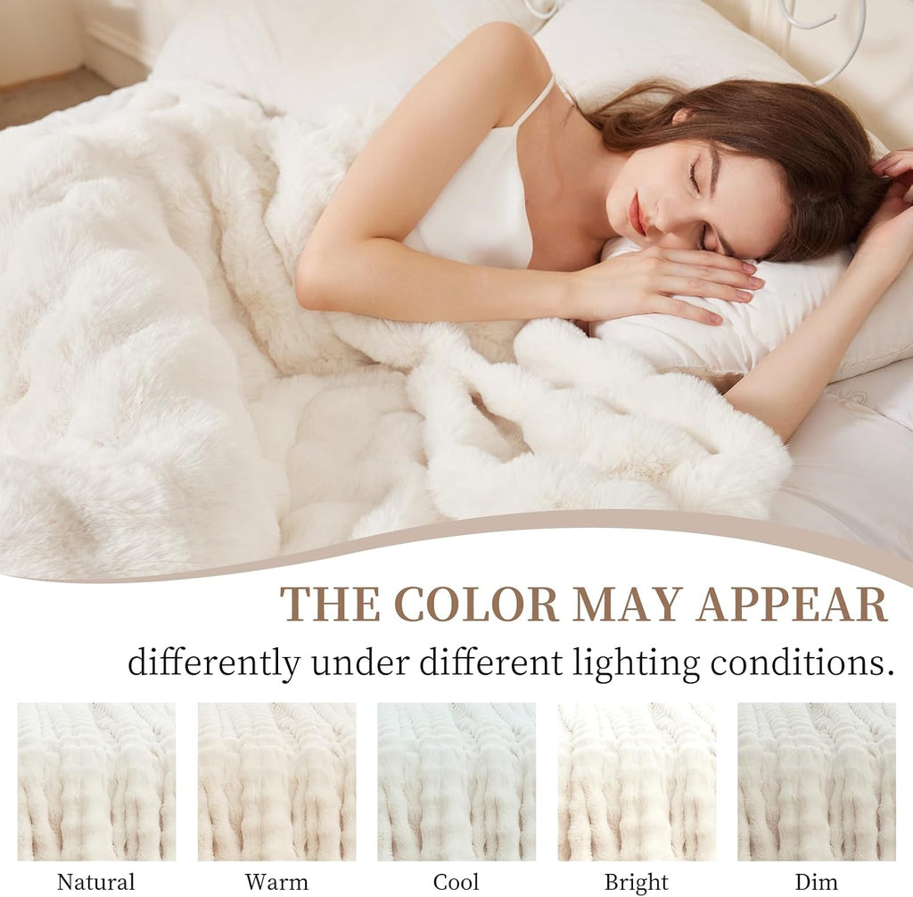 Luxury Faux Fur Throw Blanket