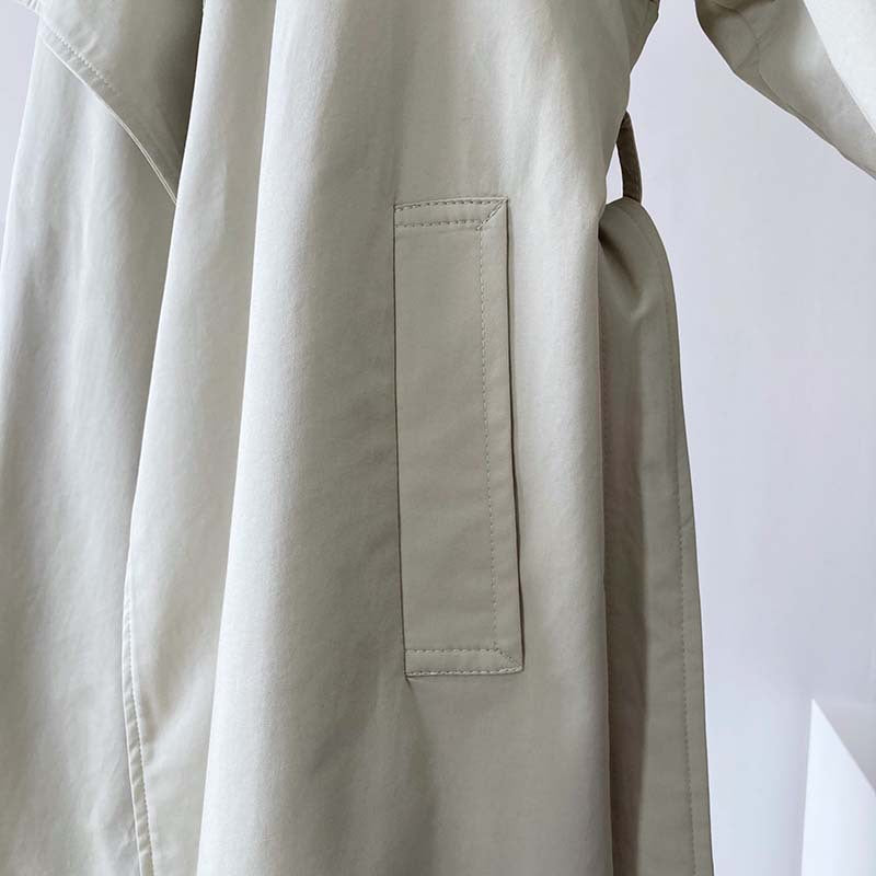 British Mid-length Below-the-knee Trench Coat Girl