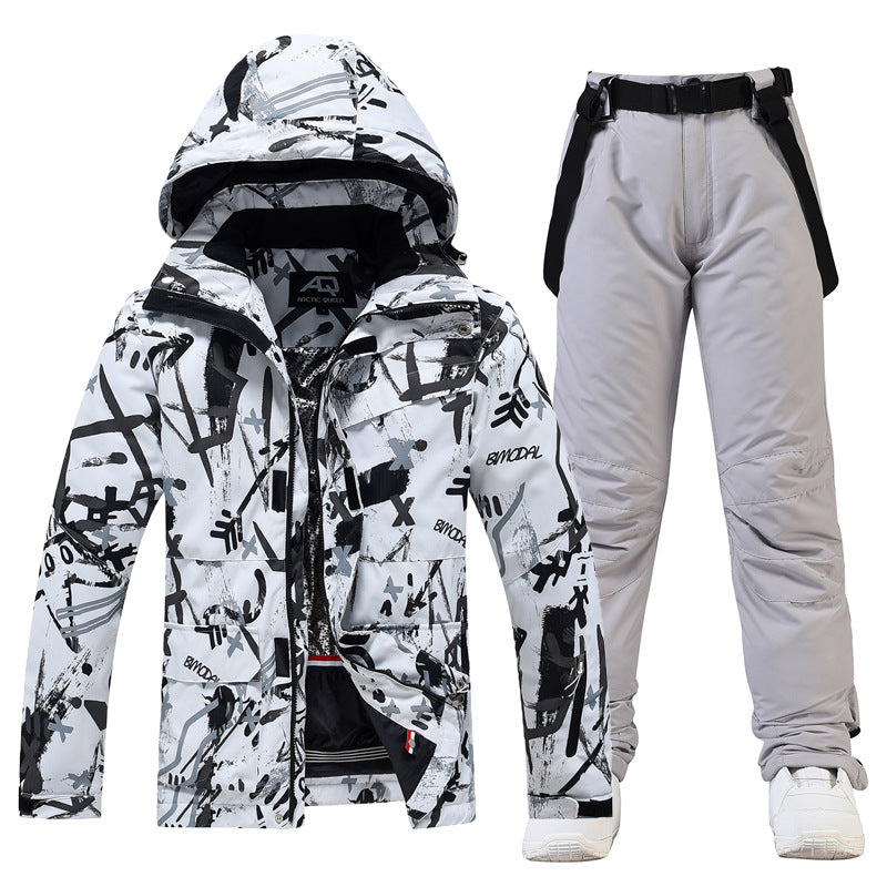 Ski Suit Women's And Men's Suit Winter Windproof And Water-repellent
