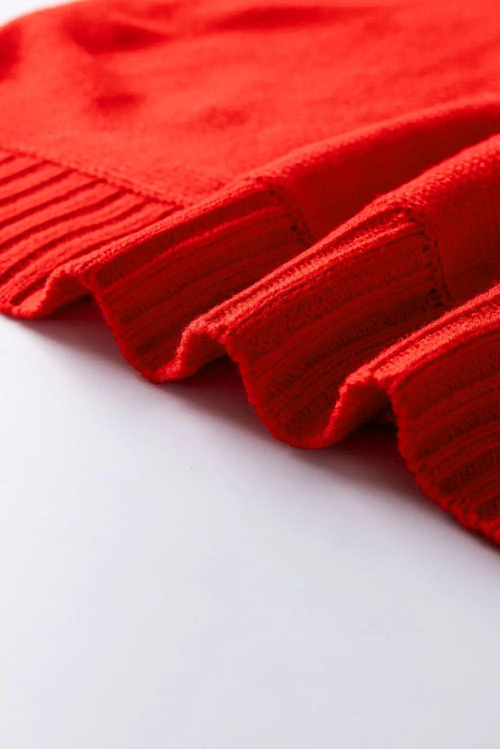 Fiery Red High Neck Sweater for a Stylish Christmas
