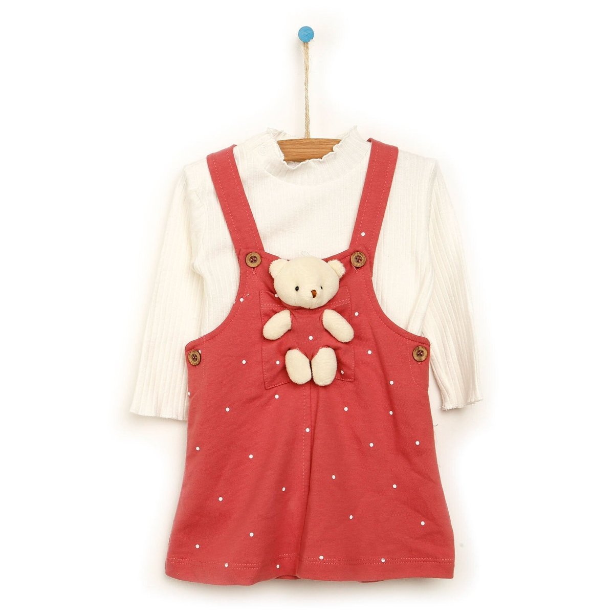 Tuffy Salopette Skirt & Sweatshirt - Light Rose