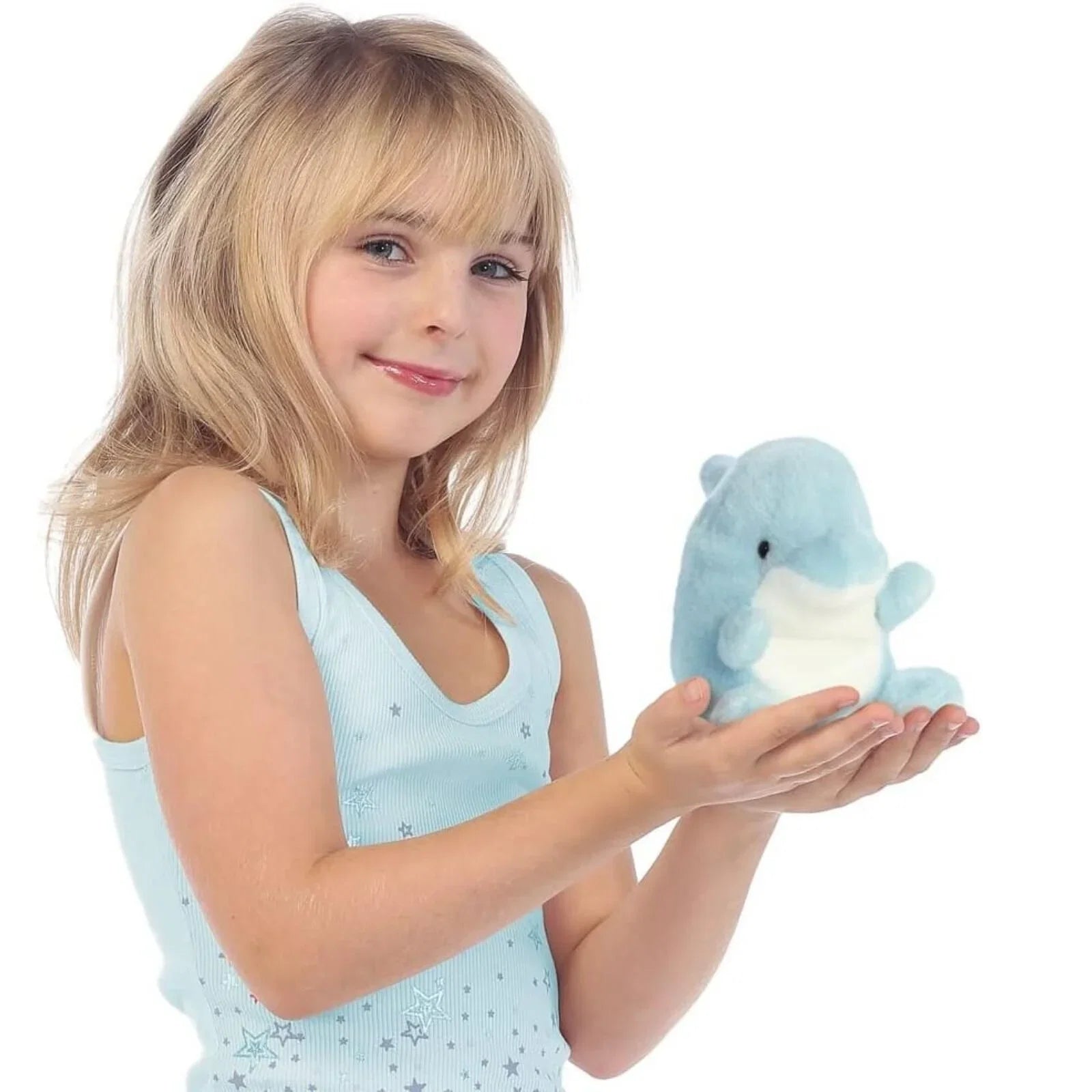 Palm Pals Clicks Dolphin Soft Toy 12cm
