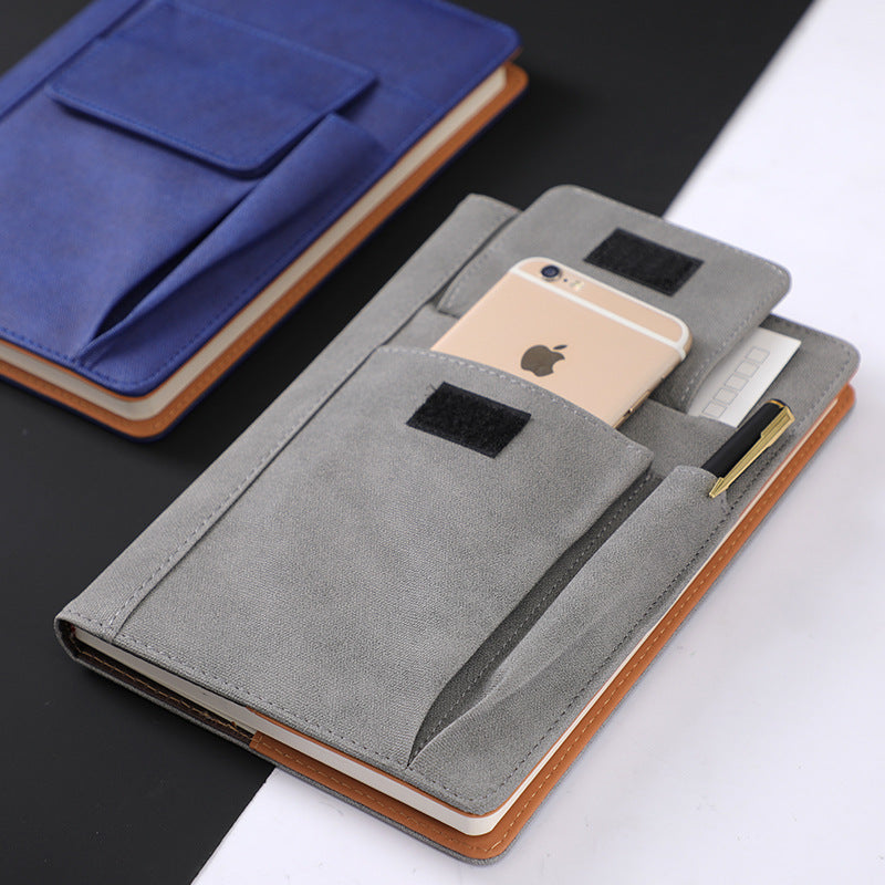 Notepad Multi-functional Pocket Planner  Cloth Texture PU Leather Stationery Notebook