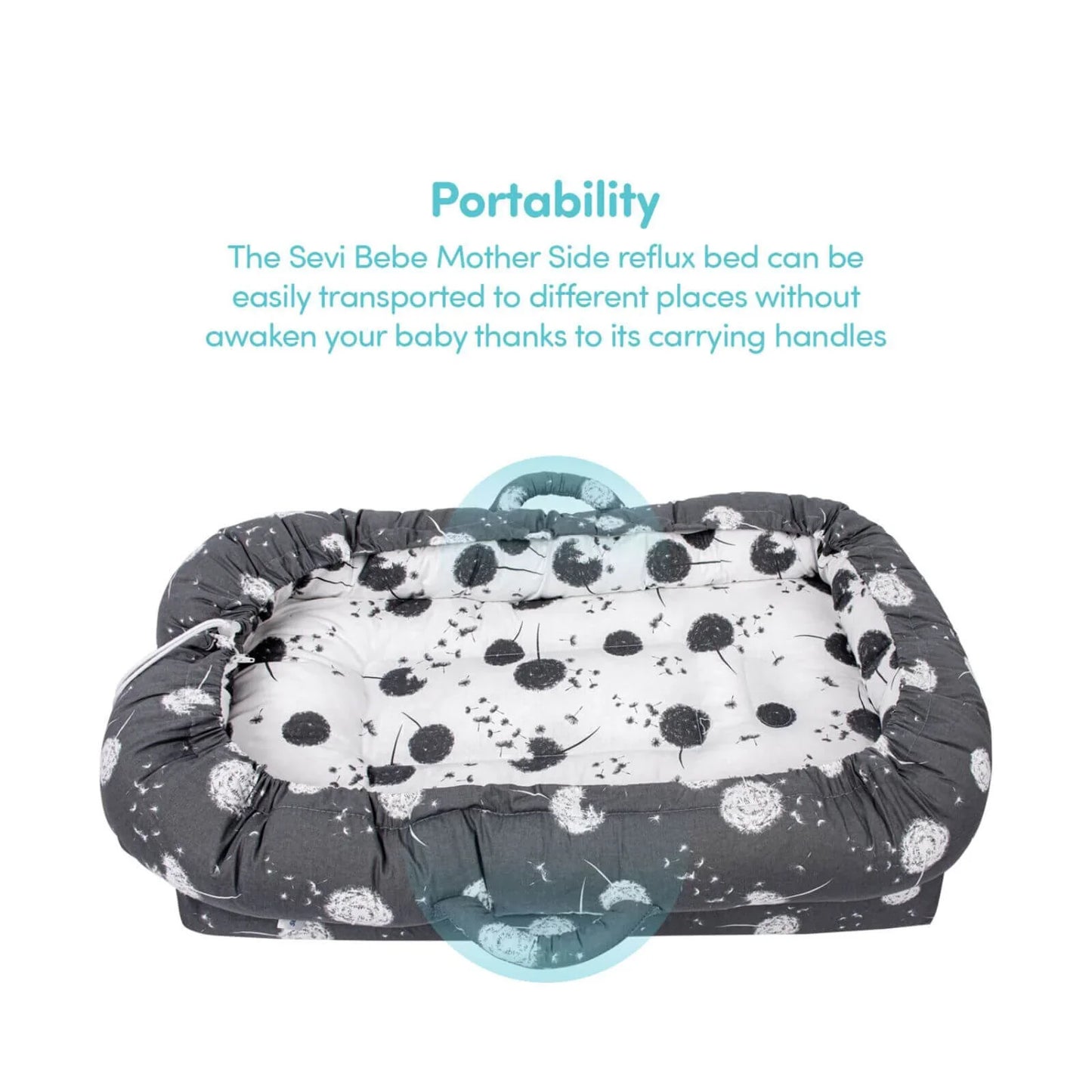 baby plus Mother Side Baby Reflux Bed Dandelion