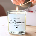 Personalised Mr & Mrs Wedding Candle Gift Set | Couples Engagement