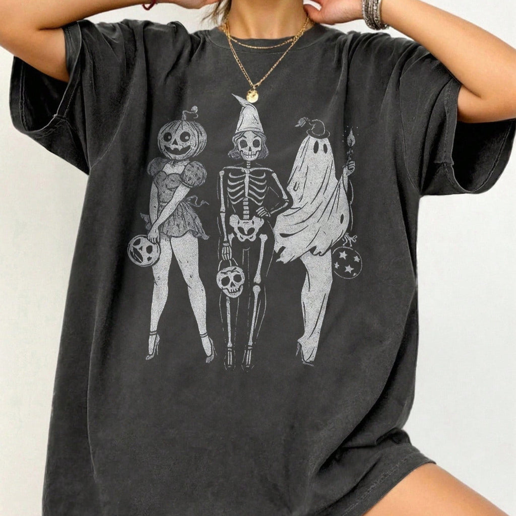 Summer Loose Short Sleeves T-shirt Men's And Women's Round Neck