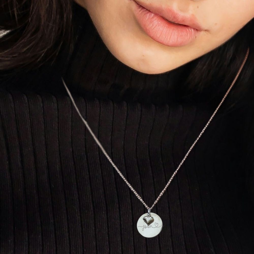 Personalised Luxe Necklace with Mini Heart