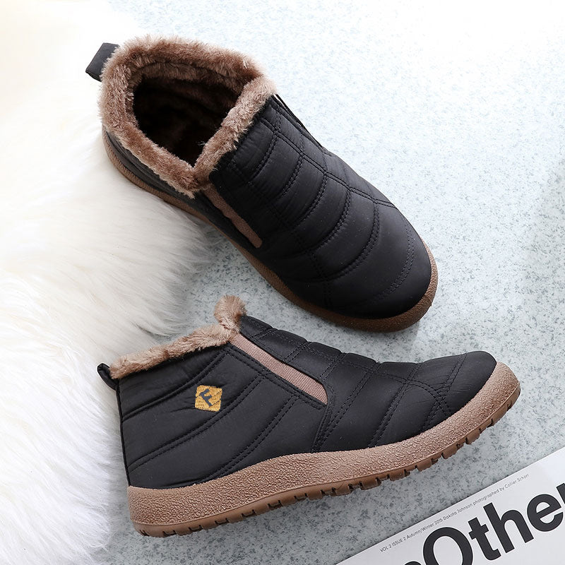 Winter Men's Cotton Shoes High-top Warm Fleece-lined