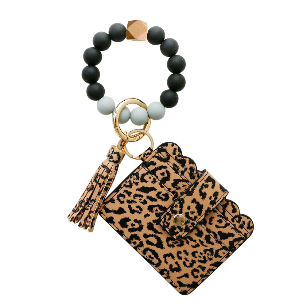 Silicone Bracelet Wrist Keychain Pendant