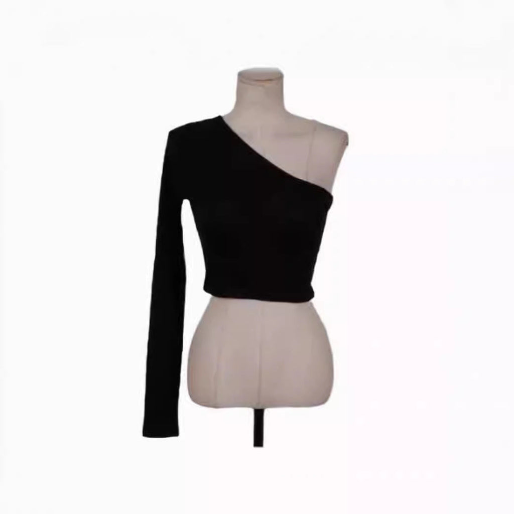 Korean-style Sexy And Sassy Tight-fitting Figure-flattering Top