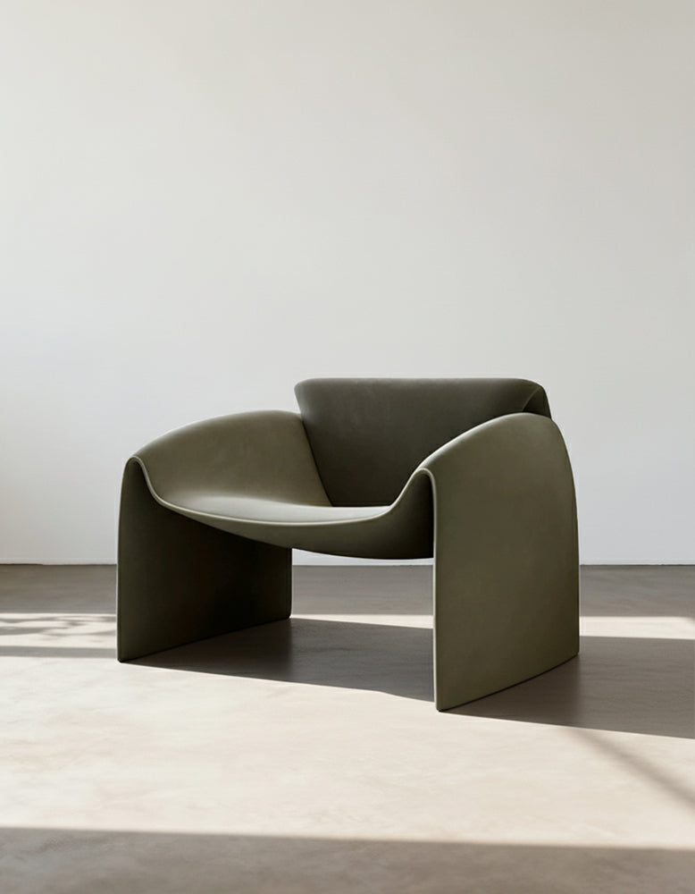 Classic Crab Armchair, Real Leather
