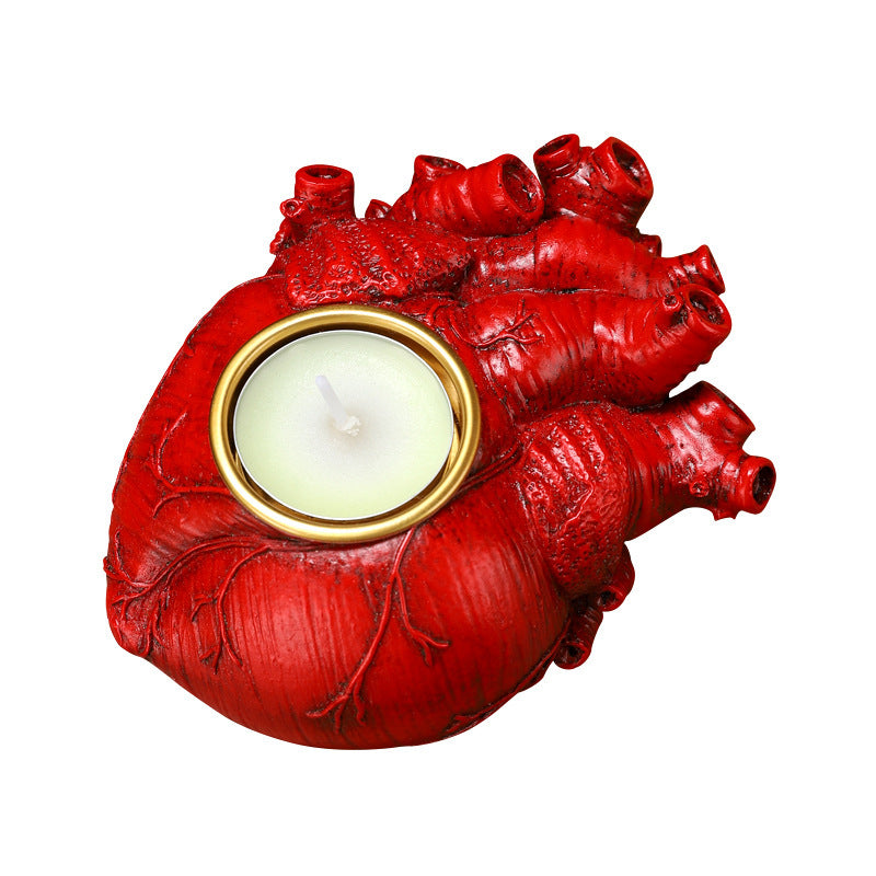 Halloween Heart Candlestick Decoration Horror Decoration Props