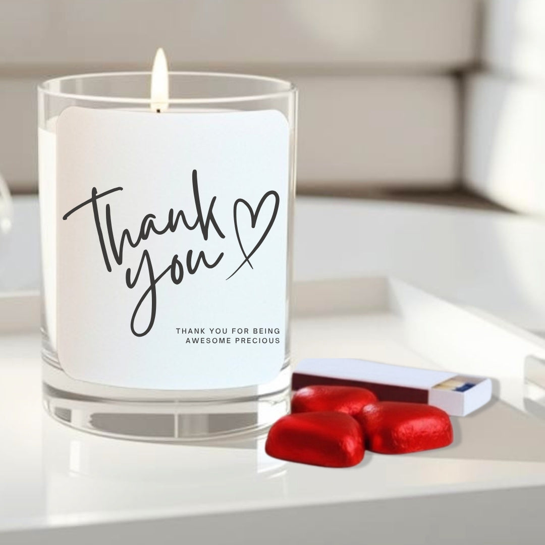 Personalised 'Thank You' Candle Gift Set | Teacher, Friend, Family