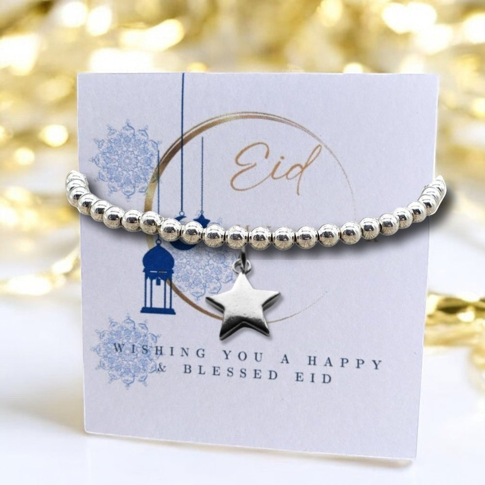 Personalised Eid Mubarak Moon Candle – Gift for Her