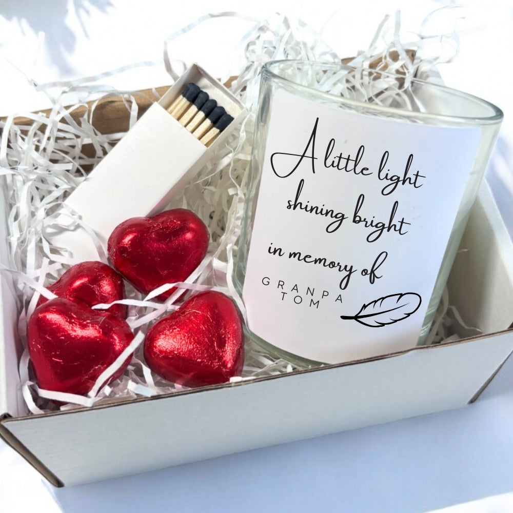 Personalised Memorial Candle Gift Set | Friend, Family