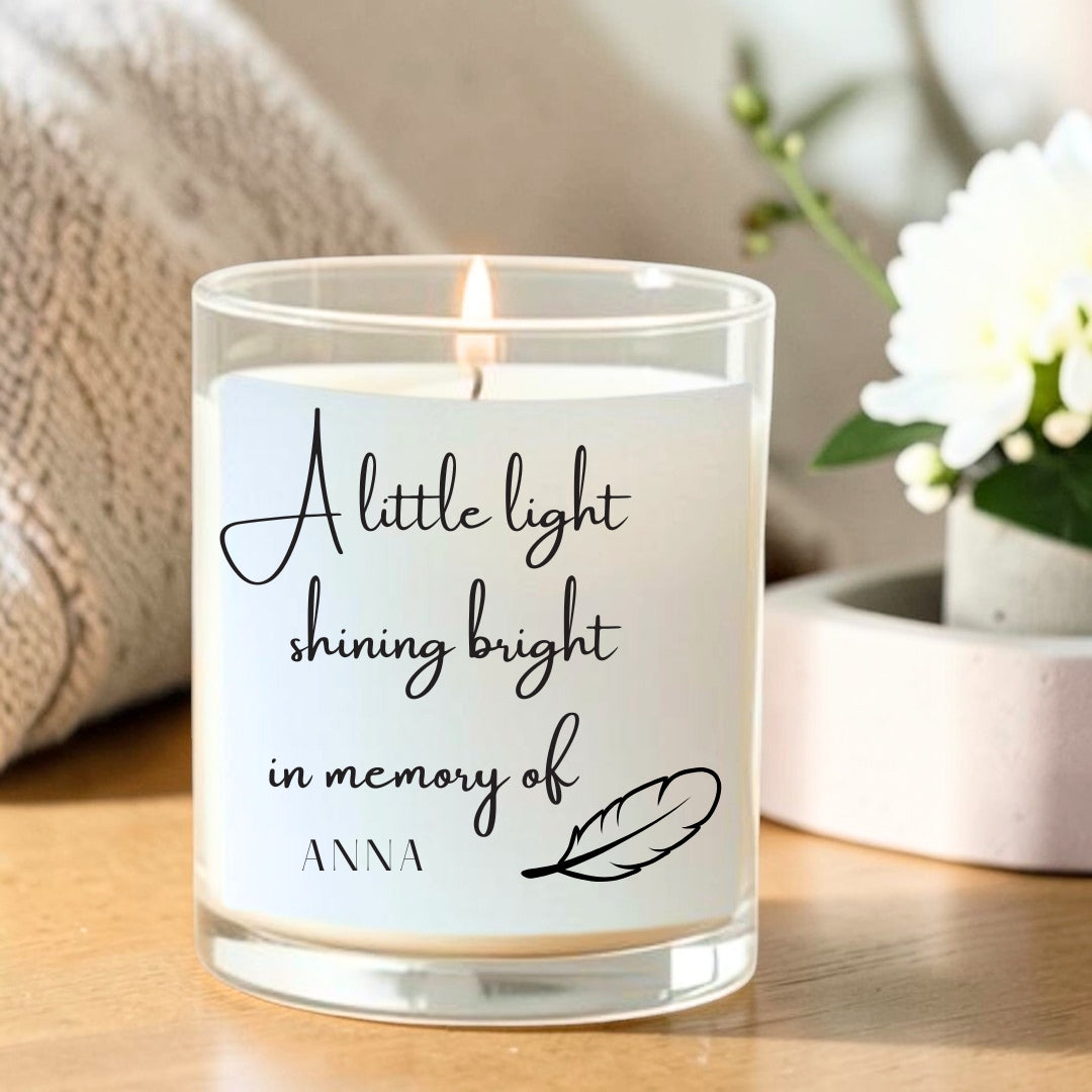 Personalised Memorial Candle Gift Set | Friend, Family