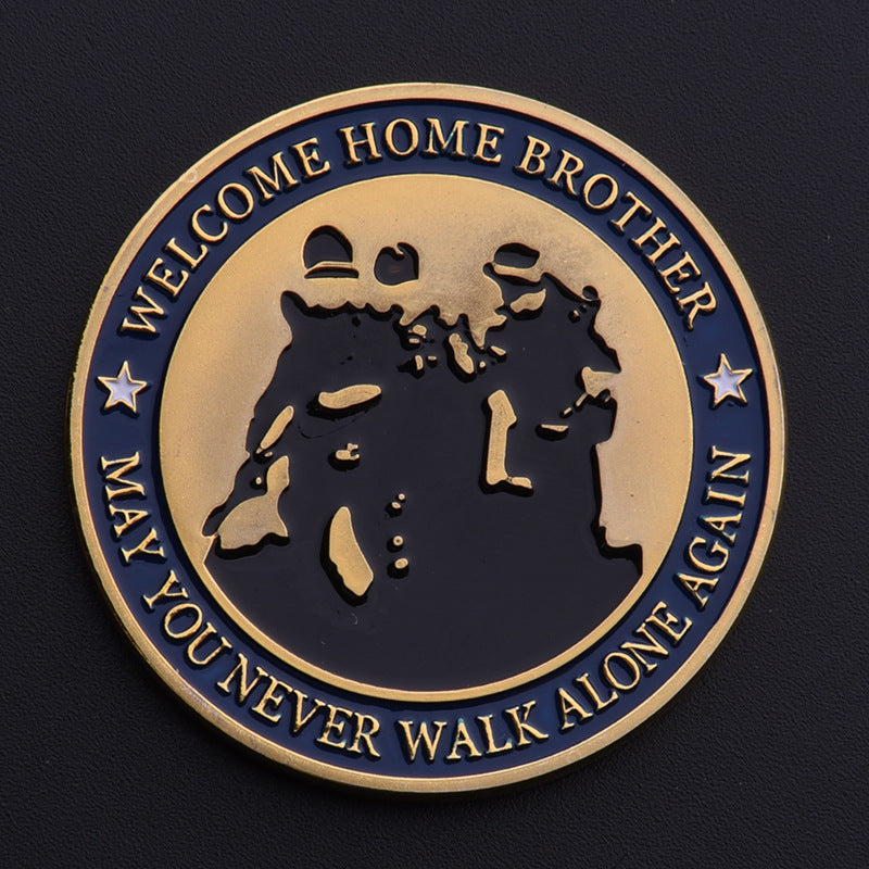 Commemorative Medal Retired Medal Eagle Head Challenge Coin
