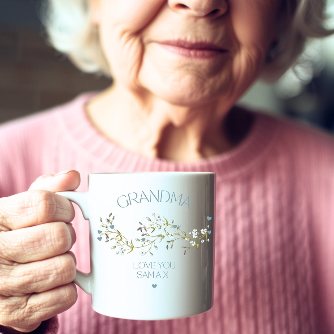 Personalised We Love You Mug Gift | Grandma Aunty Nana