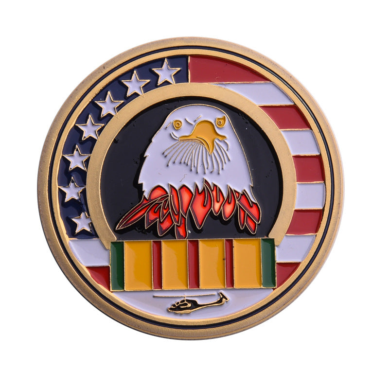 Commemorative Medal Retired Medal Eagle Head Challenge Coin