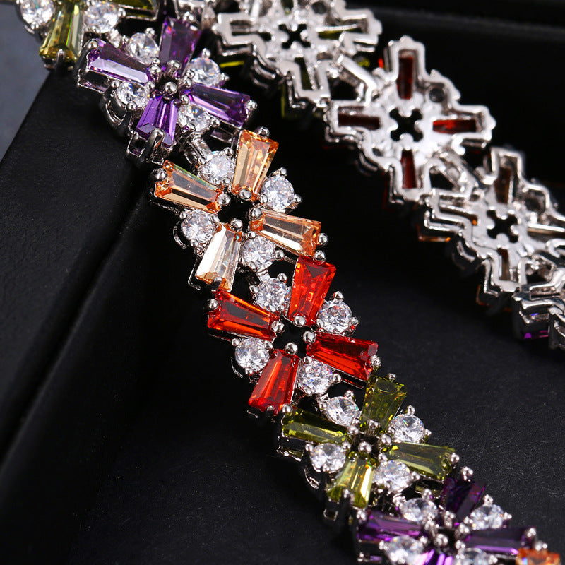 Zircon color bracelet