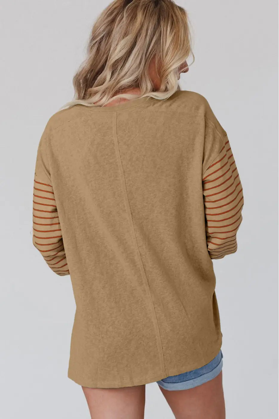 Color Block Bishop Sleeve Top Women UK