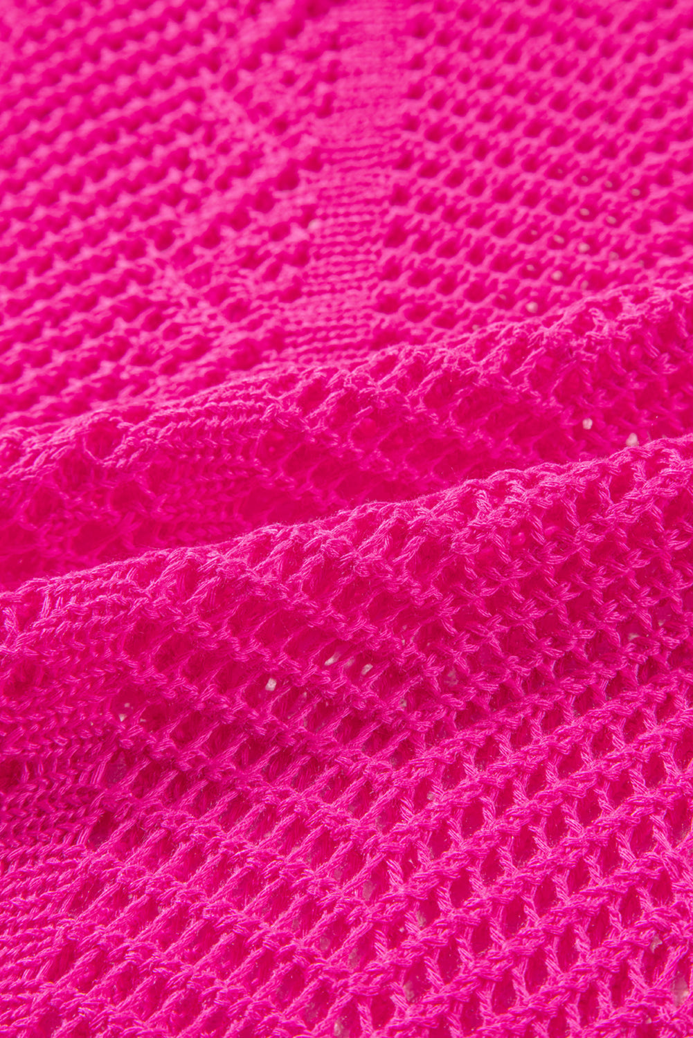 Pink Pointelle Knit Top Women UK | Scalloped Short Sleeve