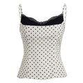 Polka-dot Strap Short Outerwear Camisole Top