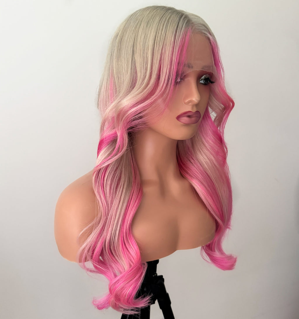 Pia Pink - 13"X4" Lace Front Human Hair Wig