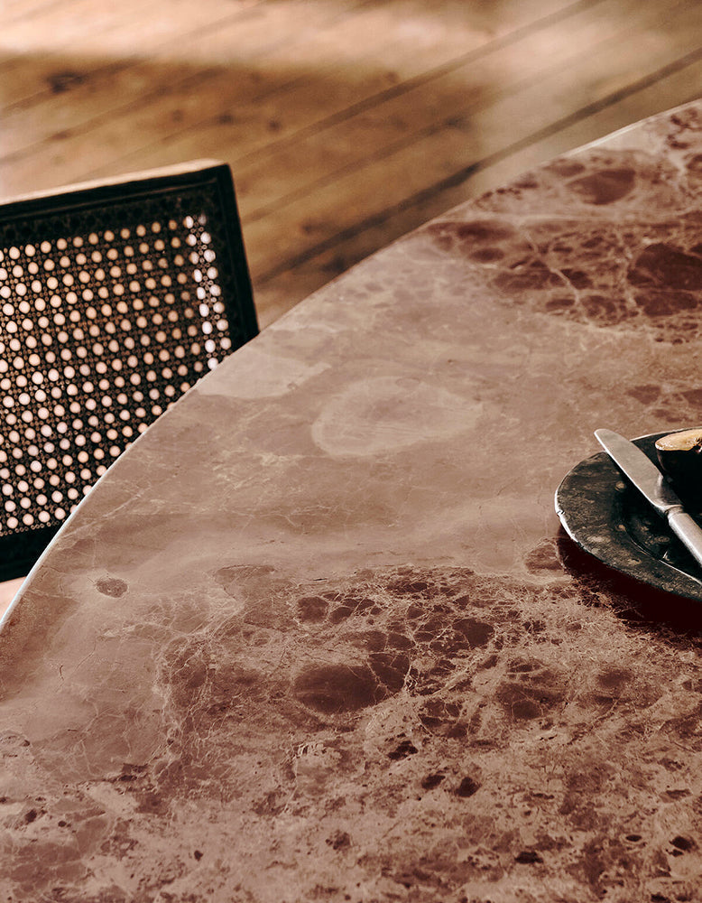 Darcy Oval Dining Table, Marble