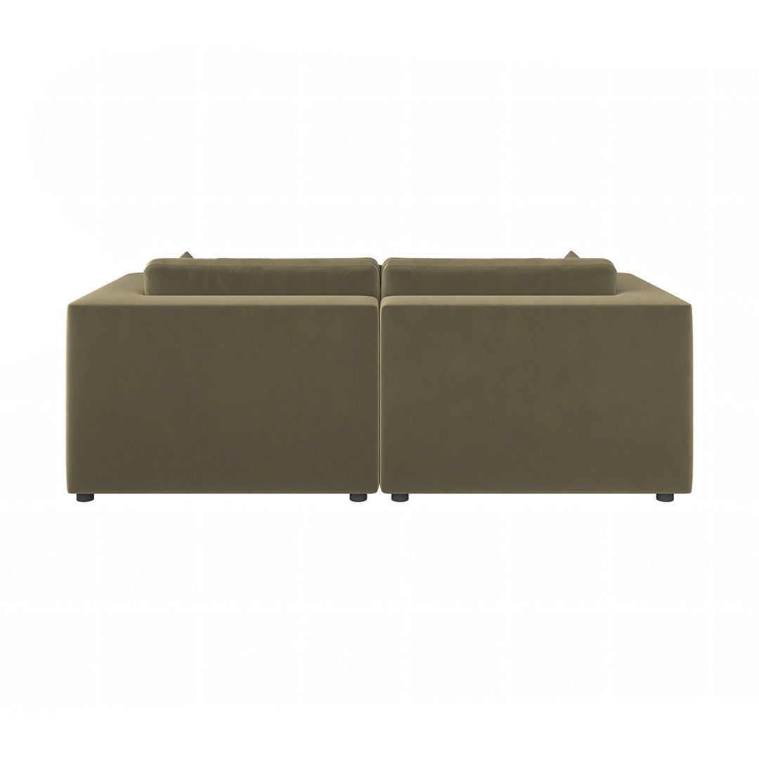 Makhmudov Loveseat Sofa, Two Seater Sofa, Velvet