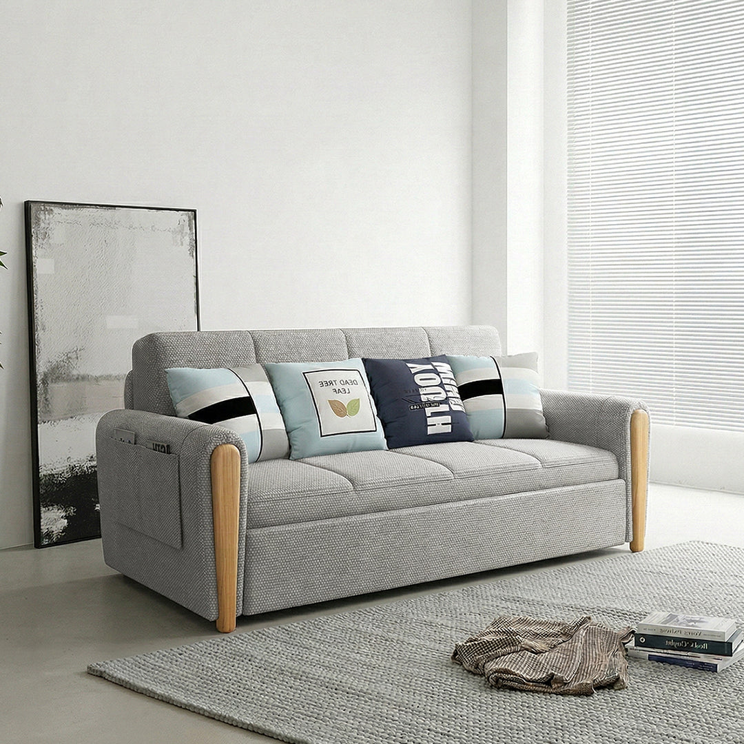 Mavis Two Seater Sofa Bed, Dark Grey