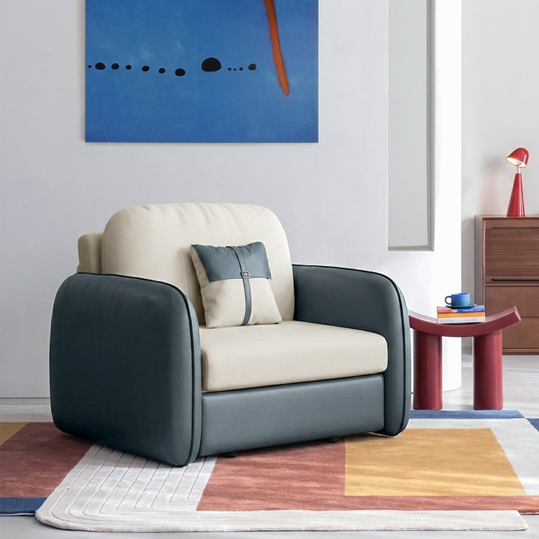 Caio Single Sofa Bed, Leathaire