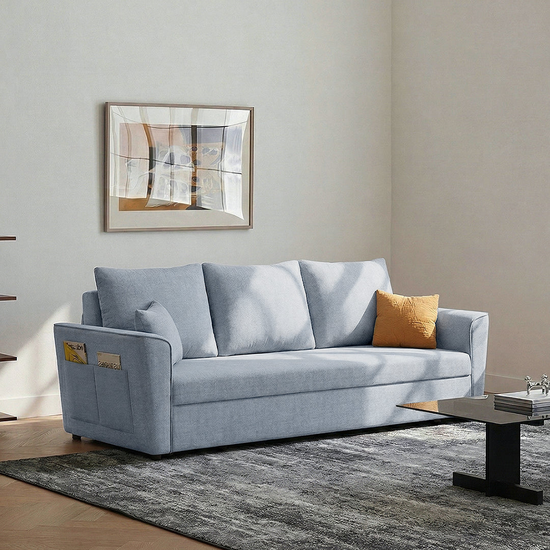 Gertrude Sofa Bed Single Seater, Two Seater, Linen