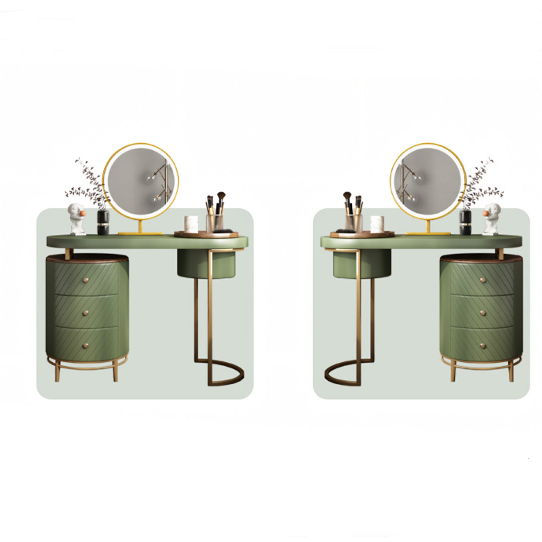Tandy Dressing Table With LED Mirror, White,  Makeup Vanity