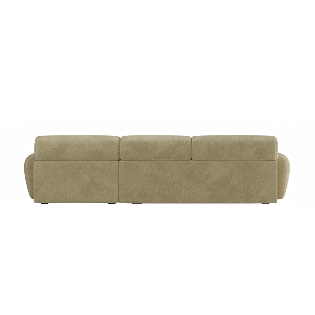 Khatri Three Seater Corner Sofa, Chenille