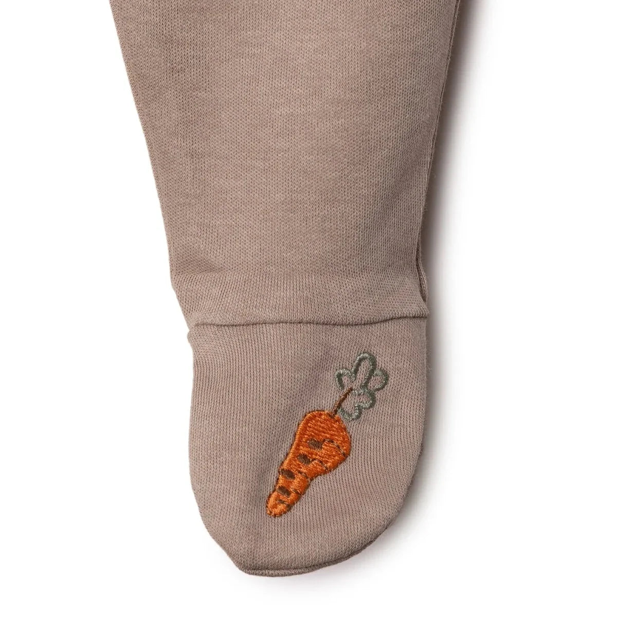 Bebetto Boys Bodysuit & Footed Bottom Set Animal Print Snap Fastening Baby Carrot Crew Neck Full Len - Brown