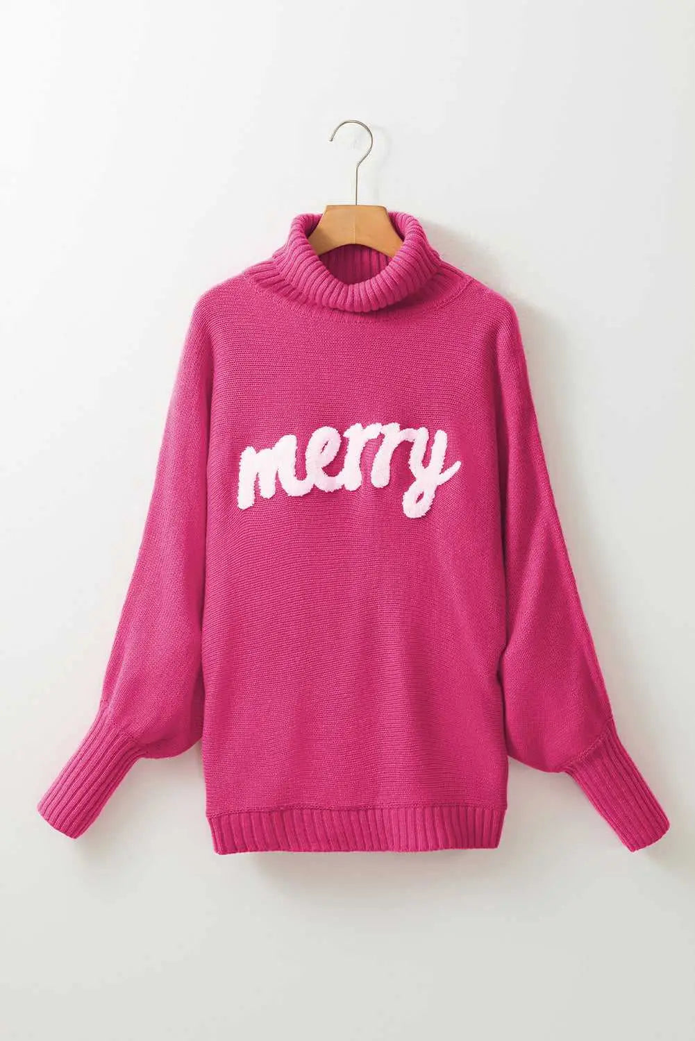 Fiery Red High Neck Sweater for a Stylish Christmas
