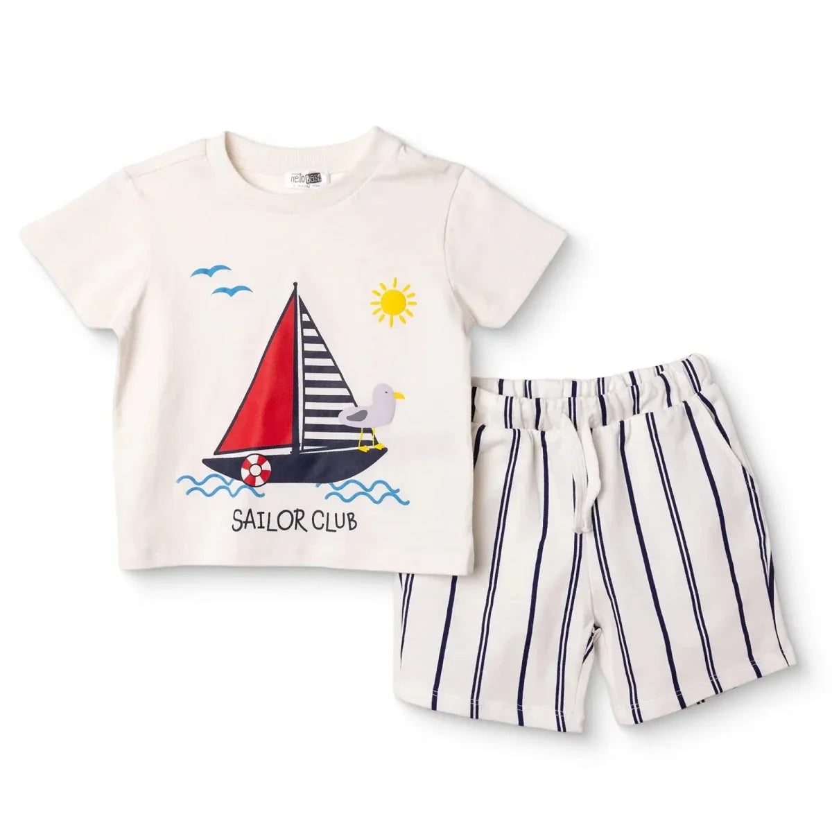 HelloBaby Short Sleeve Jersey Baby T-Shirt & Shorts Set (6-9 Months to 4-5 Years)
