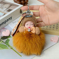 Cute Sleeping Doll Plush Doll Keychain Pendant Backpack