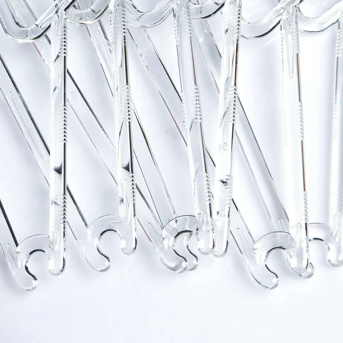 HelloBaby 6 Pack Crystal Transparent Baby Hangers - Transparent