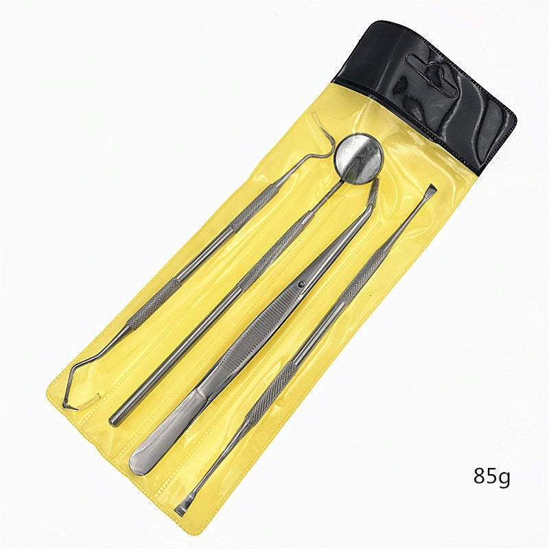 Tweezers Probe Stomatoscope Stainless Steel Dental Care Dentist Tool Set