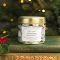 Glistening Snowflakes Candle Matt Gold Tin