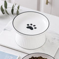 Ceramic Tall Anti-Overturning Large Cat Bowl