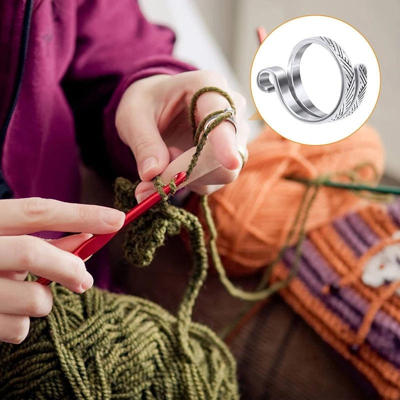 Personalized Simple Crochet Ring With Thread