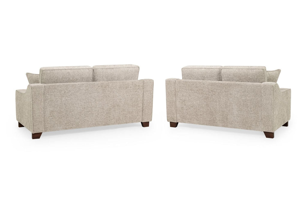 Nebraska Fabric 3+2 Sofa Set: Plush, Removable Cushions, Wooden Feet
