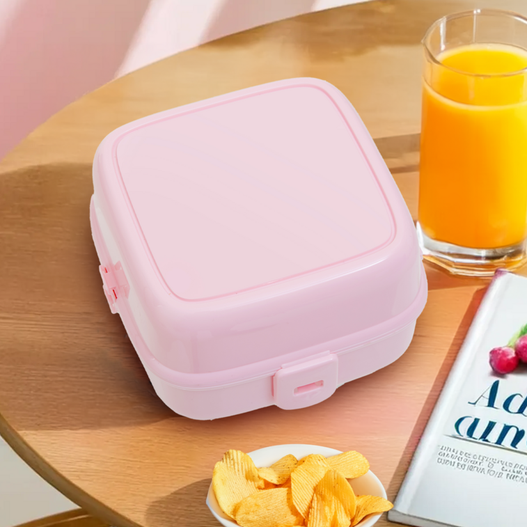 Grub Tub Pink 4 Section Lunch Box