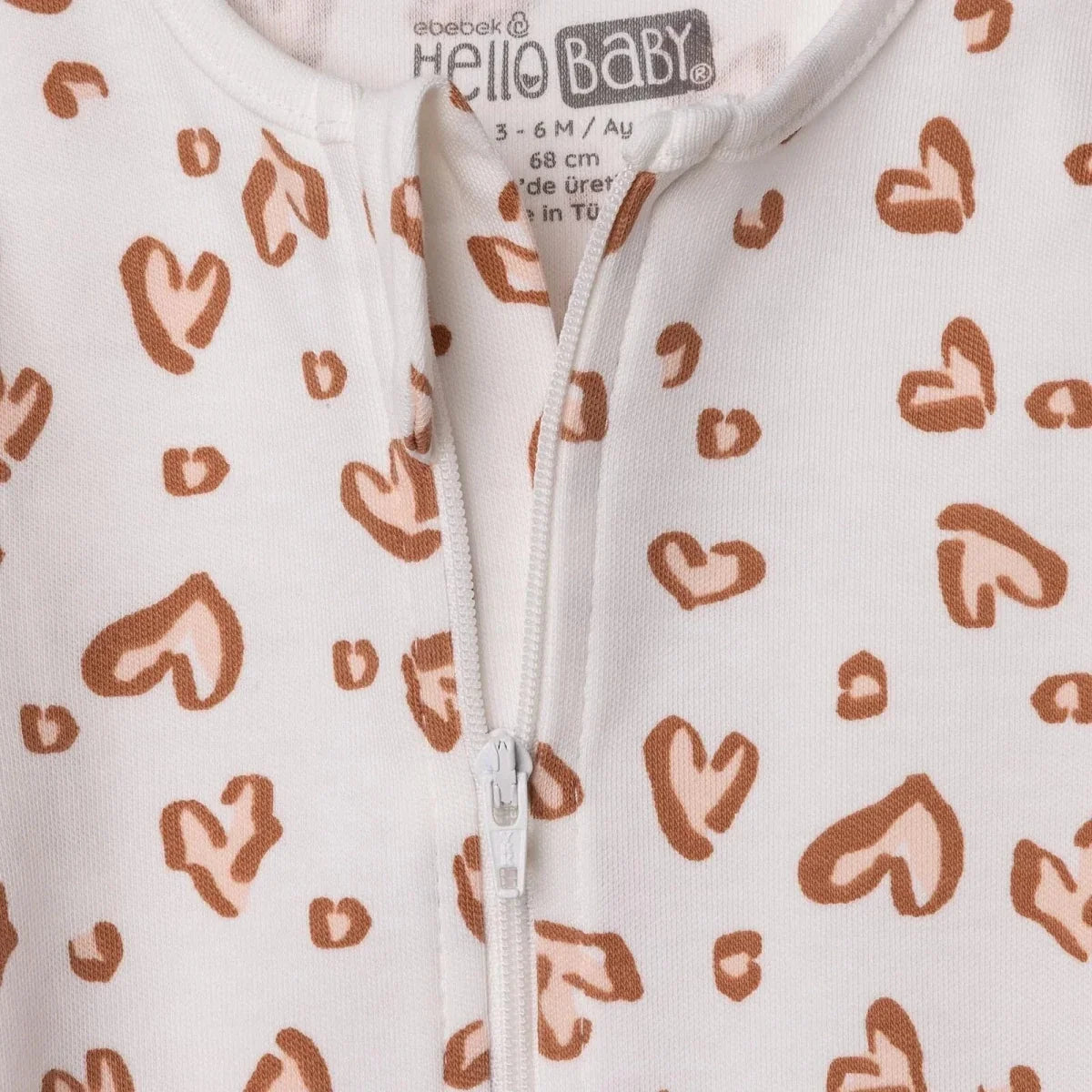 HelloBaby Long Sleeve Interlock Baby Sleepsuit with Feet (Newborn to 6-9 Months)