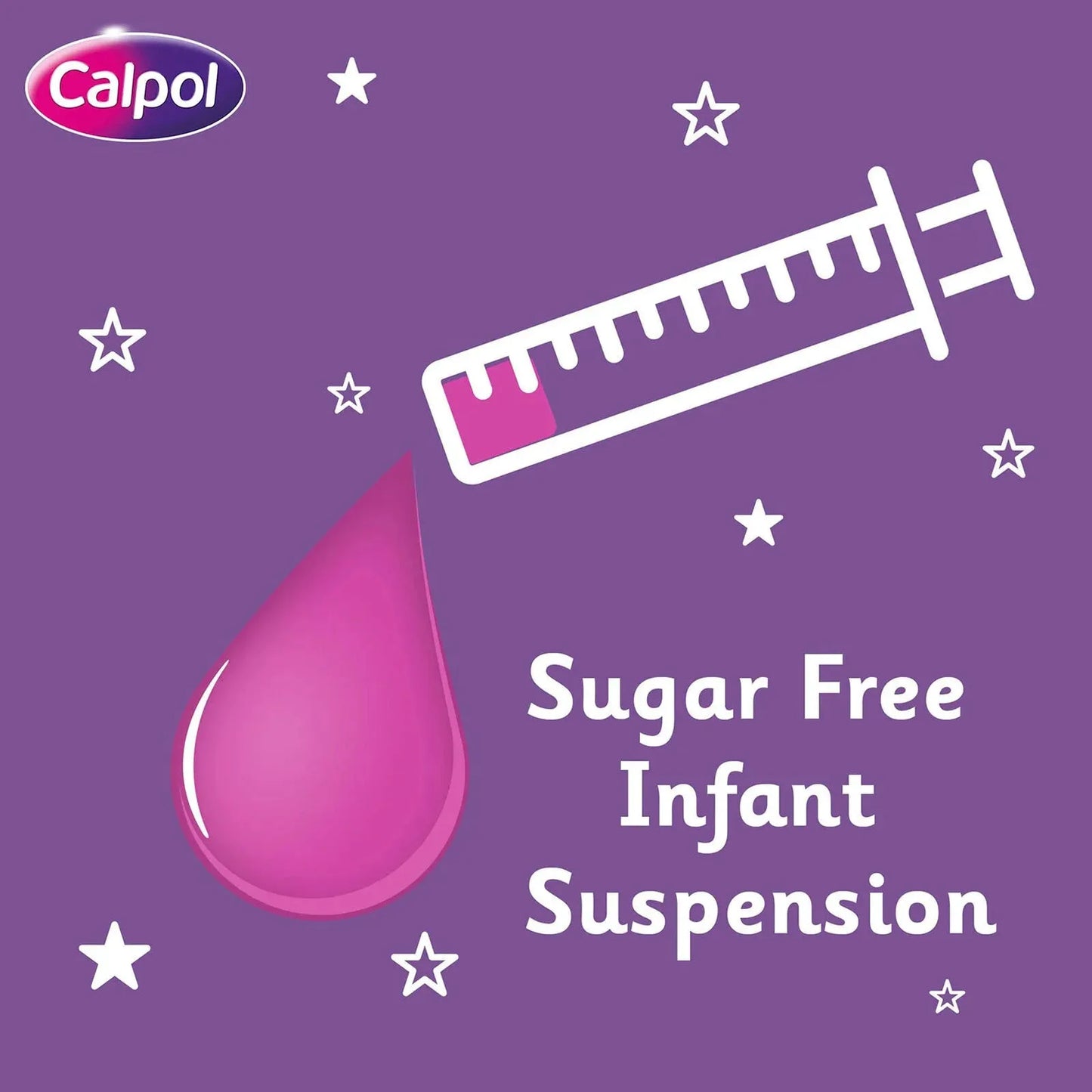 Calpol Sugar Free Infant Suspension Paracetamol Strawberry Flavour 100ml