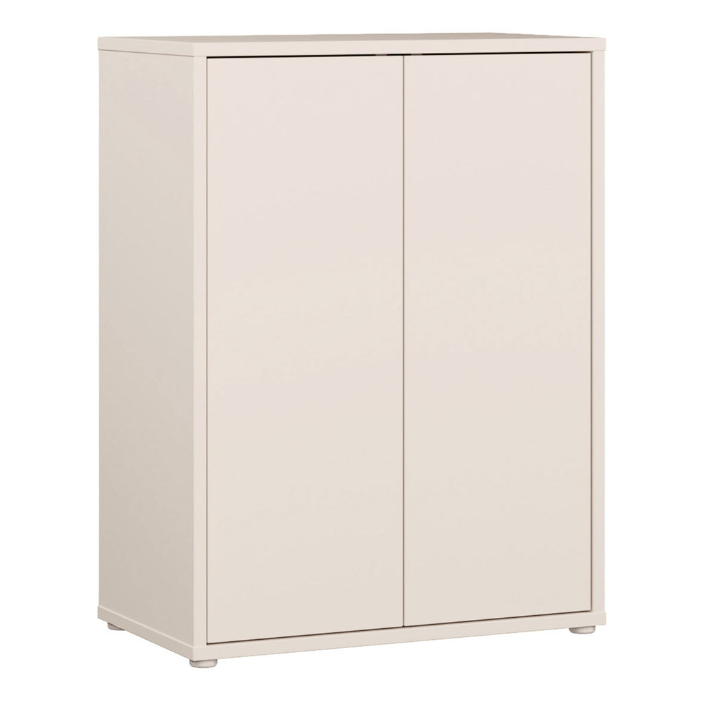 Alice Springs Tall 2 Door Cupboard with Push-to-Open Doors in Sand