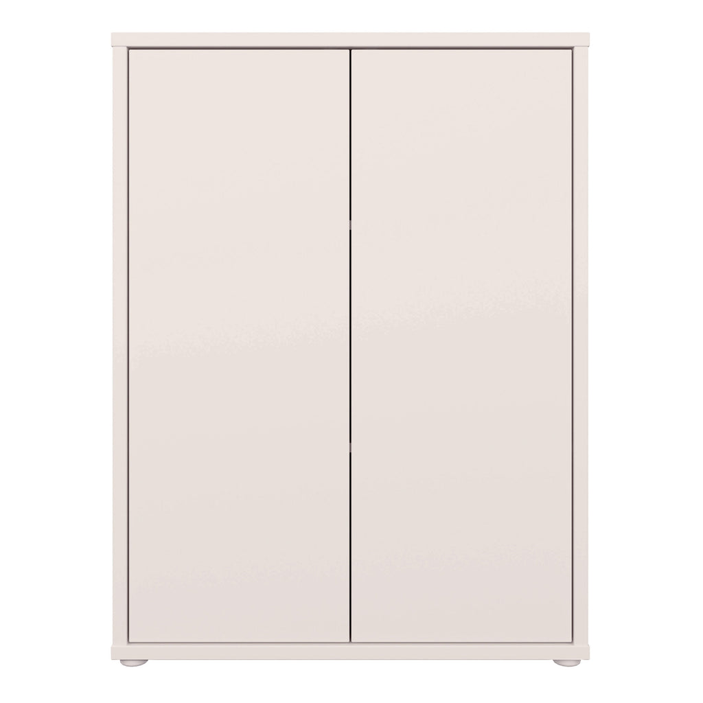 Alice Springs Tall 2 Door Cupboard with Push-to-Open Doors in Sand